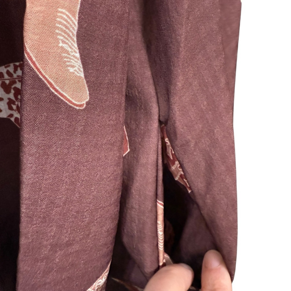 Fantastic Fawn Blouse Size L Brown with Boot Print - Picture 5 of 9